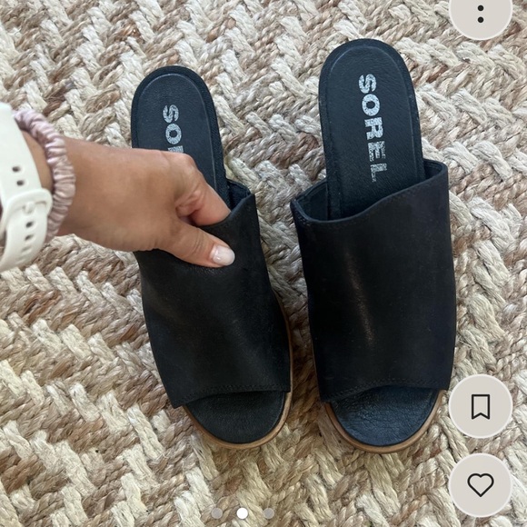 Sorel size 7.5 clogs- only worn one time. Great for fall - Picture 2 of 3